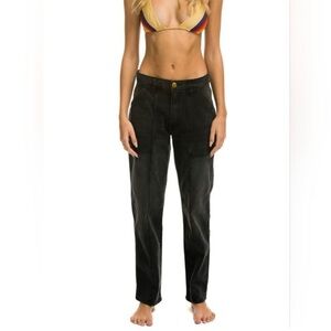 Aviator Nation Jessica Jean High Rise -Vintage Black Size 28